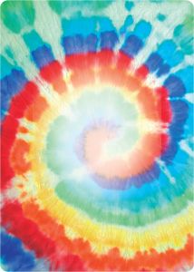 Tie Dye Theme Poker Size Playing Cards