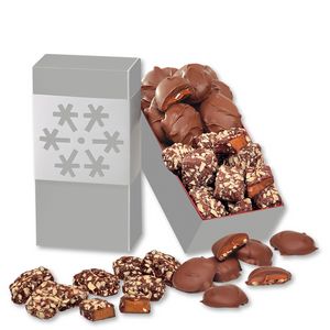 Toffee & Pecan Clusters in Snowflake Gift Box