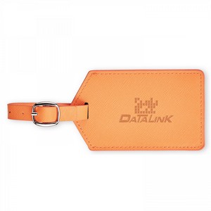 Toscano Genuine Leather Luggage Tag