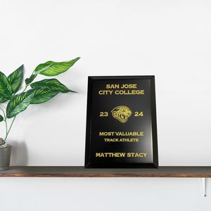 Touchstone Plaque Award - Silver Or Gold
