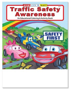 Traffic Safety Awareness Coloring Book Fun Pack