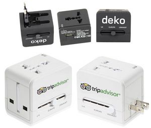 Travel All In One Charger Adapter W/ Usb Port
