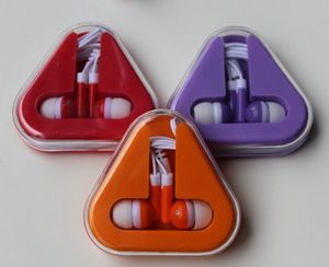 Travel Ear Buds In Triangle Case