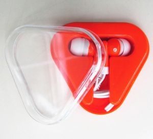 Travel Ear Buds In Triangle Case