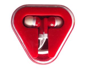 Travel Ear Buds In Triangle Case