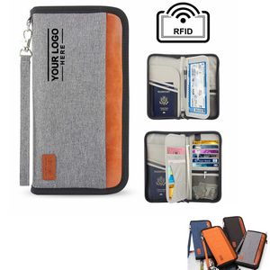 Travel Passport Wallet Holder with RFID Blocking Protection
