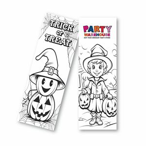 Trick or Treat Coloring Bookmark