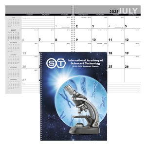 TriumphÂ® Calendars Academic Year Desk Planner with Custom Cover