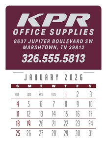 TriumphÂ® Calendars Press-N-Stick Contemporary Calendar