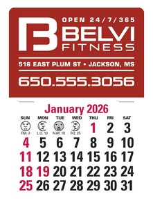 TriumphÂ® Calendars Press-N-Stick Standard Calendar