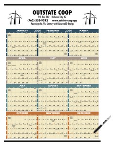 TriumphÂ® Calendars Time Management Span-A-Year (Laminated w/Marker) Calendar
