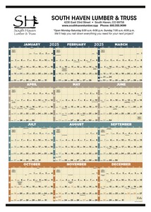 TriumphÂ® Calendars Time Management Span-A-Year (Non-Laminated) Calendar