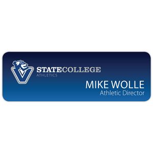 Tucson Express Plastic Name Badge: 3" X 1"