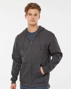 TultexÂ® Full-Zip Hooded Sweatshirt