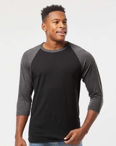 TultexÂ® Unisex Fine Jersey Raglan T-Shirt