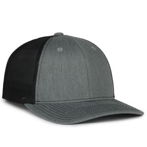 Twill Front Cap w/Mesh Back & Snap Closure