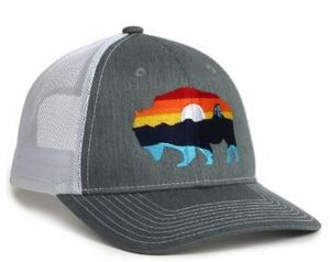 Twill Front Cap w/Mesh Back & Snap Closure