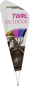 Twirl Outdoor Sign (Hardware Only)
