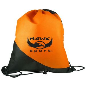 Two Color Non-Woven Drawstring Backpack (14"X16")