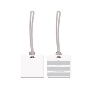 USA Made Square Vinyl Luggage Tag