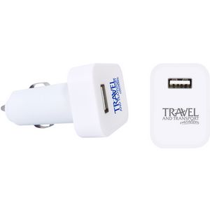 USB Car Charger w/LED Light