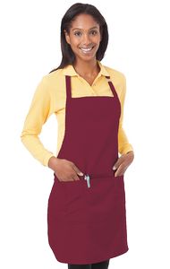 Unisex Solid Bib Apron