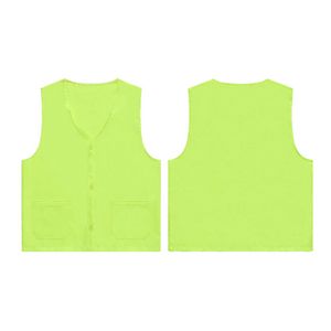 Unisex Volunteer Vest Supermarket Uniform With Button