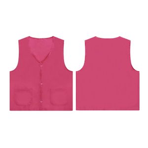 Unisex Volunteer Vest Supermarket Uniform With Button