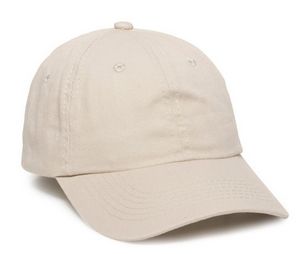 Unstructured Garment Washed Cap w/Hook & Loop Back