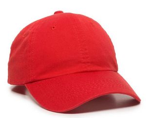 Unstructured Garment Washed Cap w/Hook & Loop Back