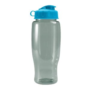 UpCycle Poly-Pure 27 oz. Transparent Bottle with Flip Lid