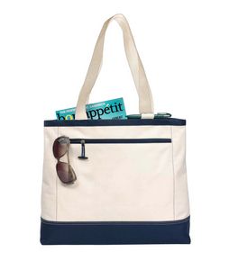 Utility Tote - Natural-Navy