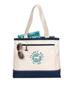Utility Tote - Natural-Navy