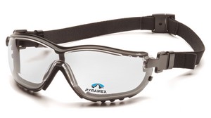 Black Frame with Clear H2X Anti-Fog Lens