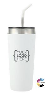 Vacuum 20 oz Tumbler with Straw - Low Minimum