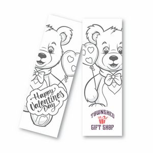 Valentine's Day Coloring Bookmark