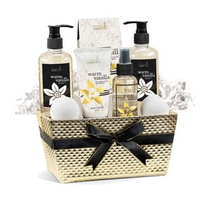 Vanilla Bath & Body Basket