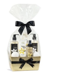 Vanilla Bath & Body Basket