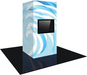 Vector Frame Modular Backlit Monitor Tower 02 (4' x 8')