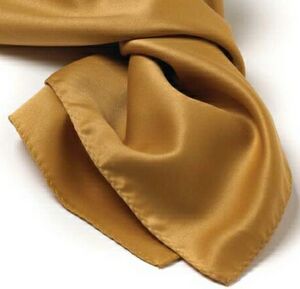 Vegas Gold Polyester Satin Scarf - 30"x30"