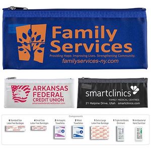 "Ventana" 18 Piece First Aid Kit in Zipper Pouch