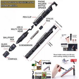 Versatile Tactical Pen with Multiple Functions