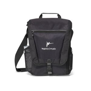 VertexÂ® Vertical Laptop Messenger Bag - Black
