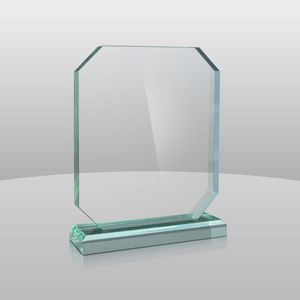 Vertical Mount Jade Green Rectangular Award I (6"x4"x2")