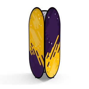 Vertical Tri-View Pop-Up Banner 7.4' X 2.5'