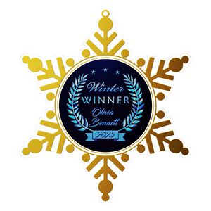 VibraprintÂ® Acrylic Snowflake Ornaments (3")