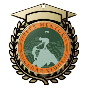 VibraprintÂ® Antique Graduation Insert Medallions (3")