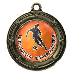 VibraprintÂ® Antique Star Border Insert Medallion (3")