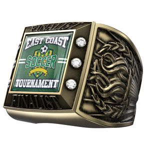VibraprintÂ® Antique Torch Championship Rings