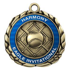 VibraprintÂ® Baseball Quali-Craft Medallion (2-1/2")